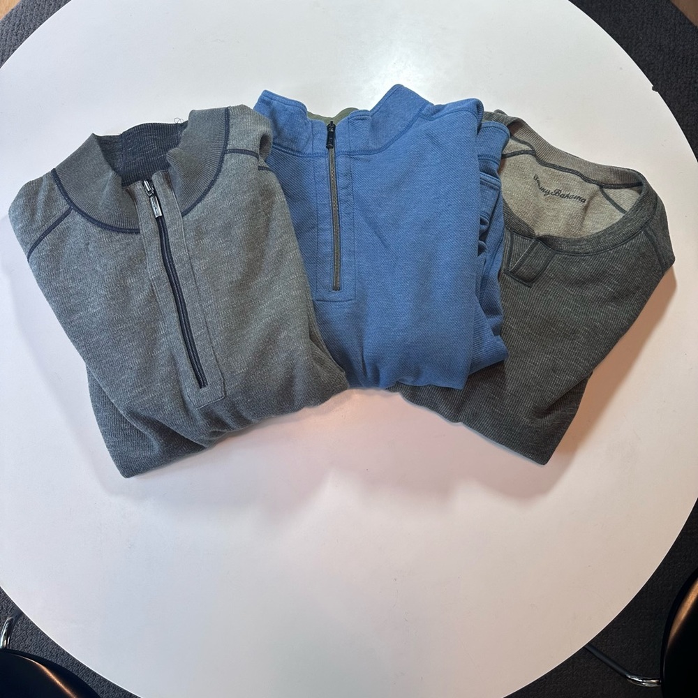 Tommy Bahama Reversible Sweater BUNDLE! Includes all 3 pictured!